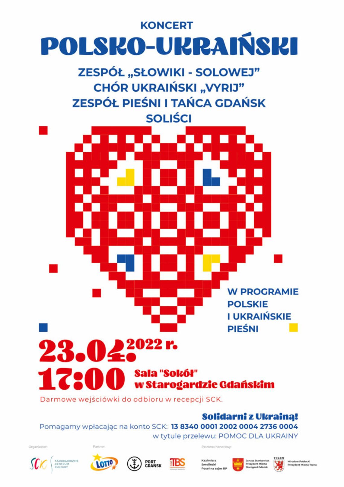 Wyjątkowy koncert pieśni polskich i ukraińskich. Już 23 kwietnia w Starogardzie Gdańskim