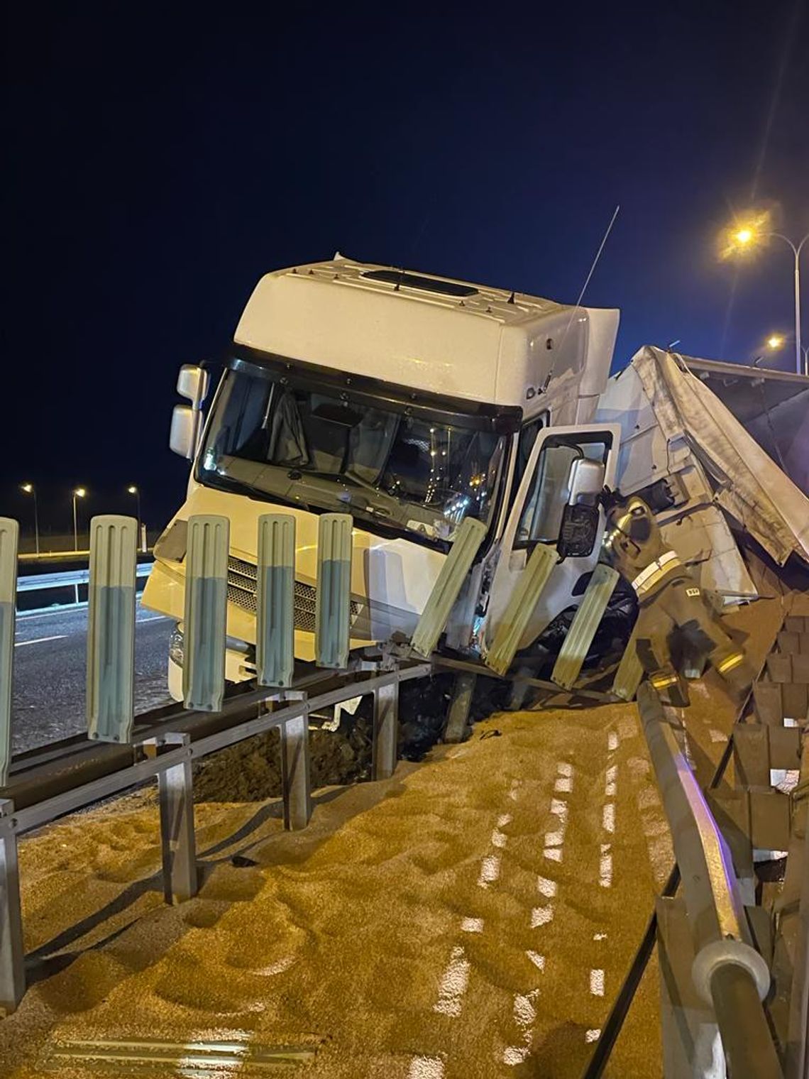 Wypadek na autostradzie A1. Ruch w kierunku Tczewa odbywa się już normalnie