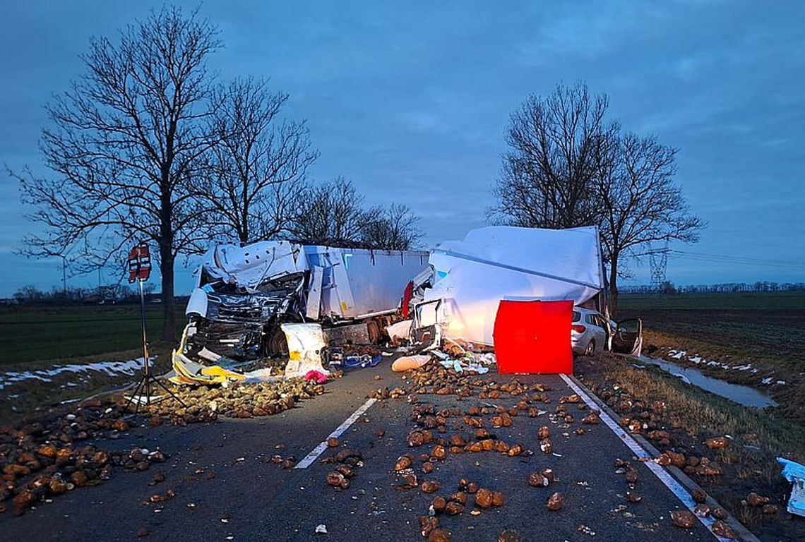 Wypadek na DK 22. Dwie osoby nie żyją. Drogę zamknięto