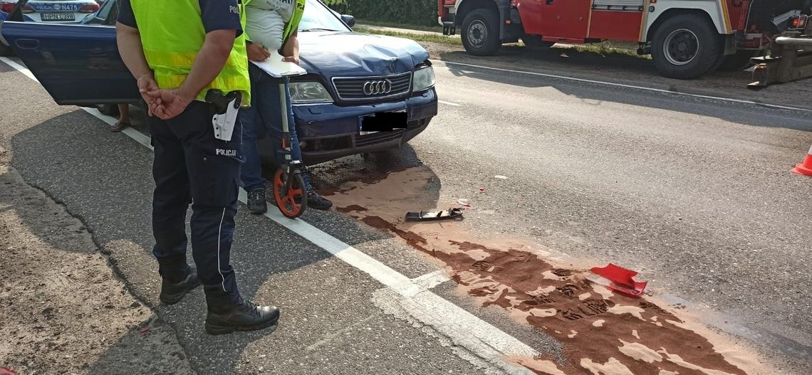 Wypadek na DK 22 w Swarożynie Wypadek na DK 22 w Swarożynie