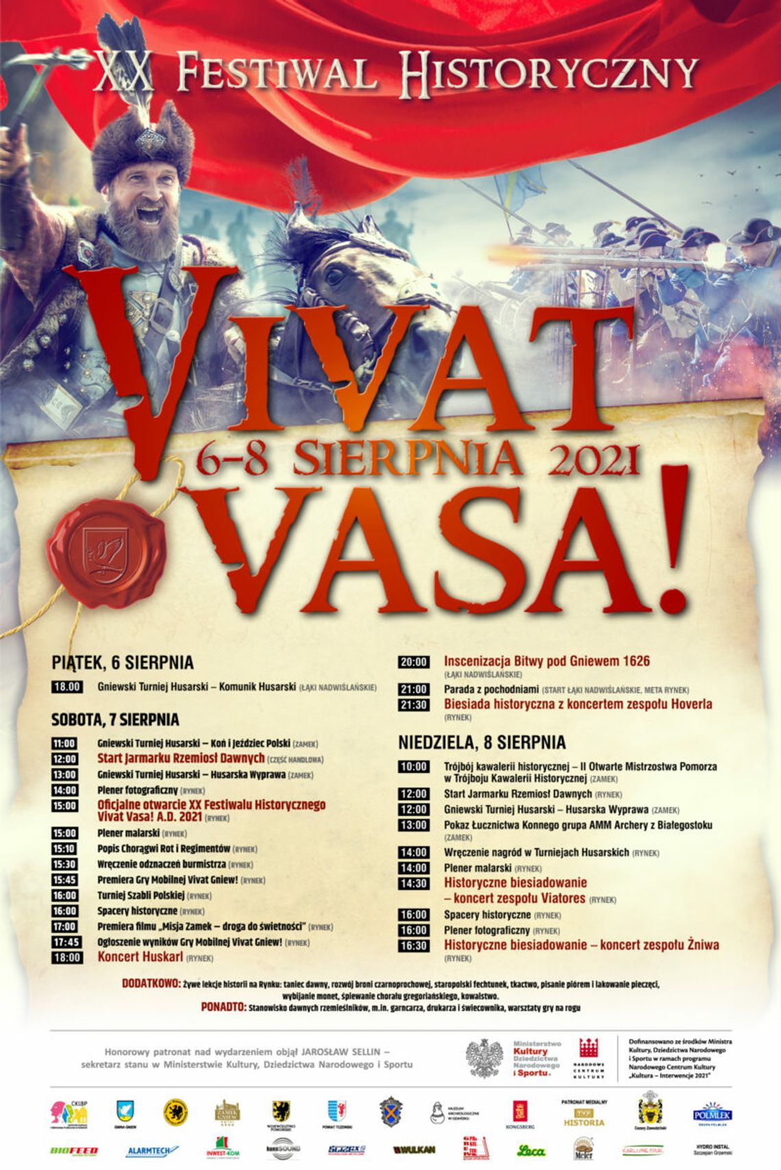 XX edycja Festiwalu Historycznego Vivat Vasa! w Gniewie już w ten weekend! [ROZMOWA]