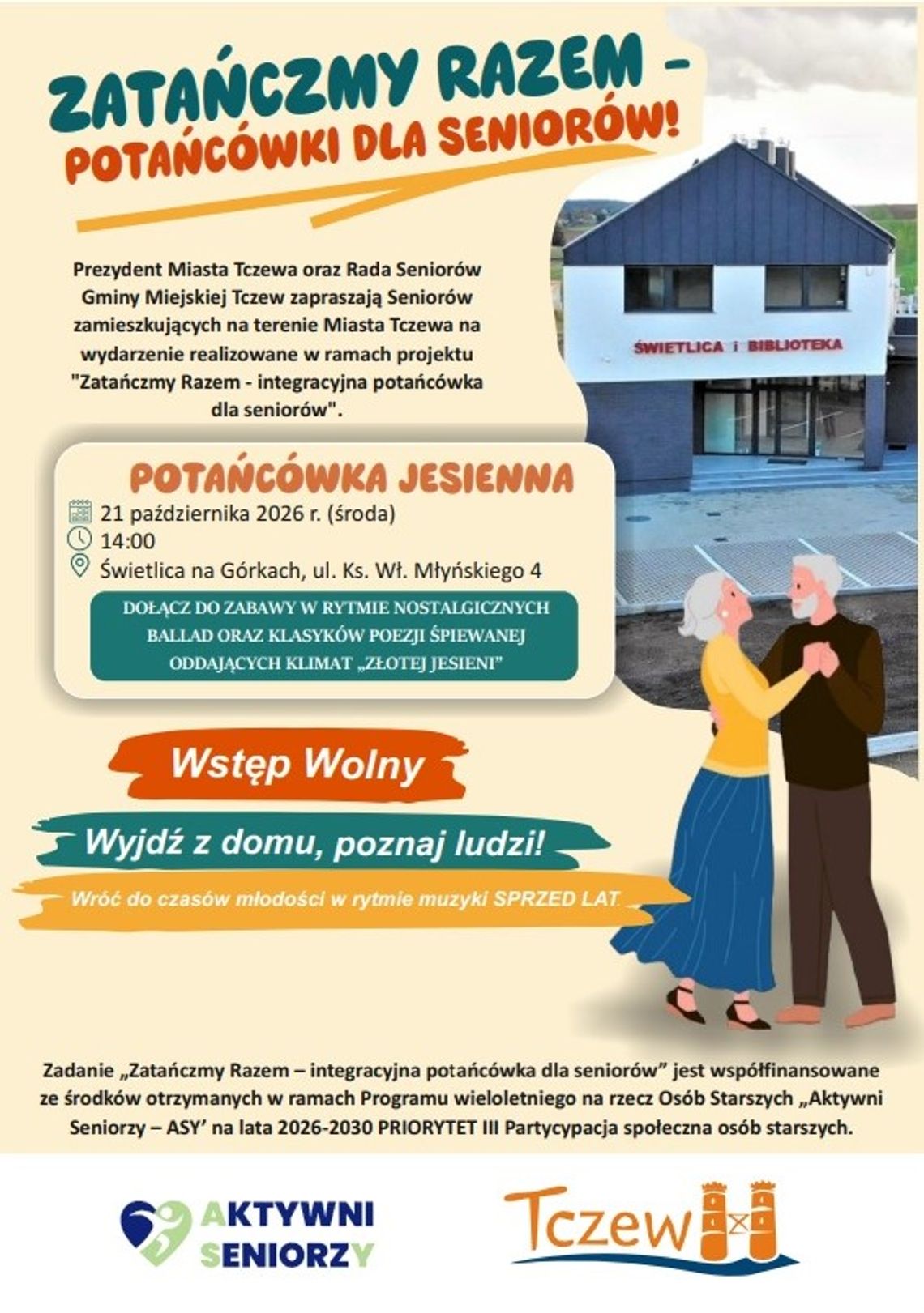 Zatańczmy razem - potańcówki dla seniorów Zatańczmy razem - potańcówki dla seniorów