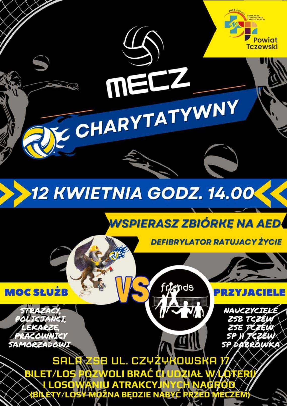 Zbierają na defibrylator. Charytatywny mecz siatkarski w ZSB Zbierają na defibrylator. Charytatywny mecz siatkarski w ZSB