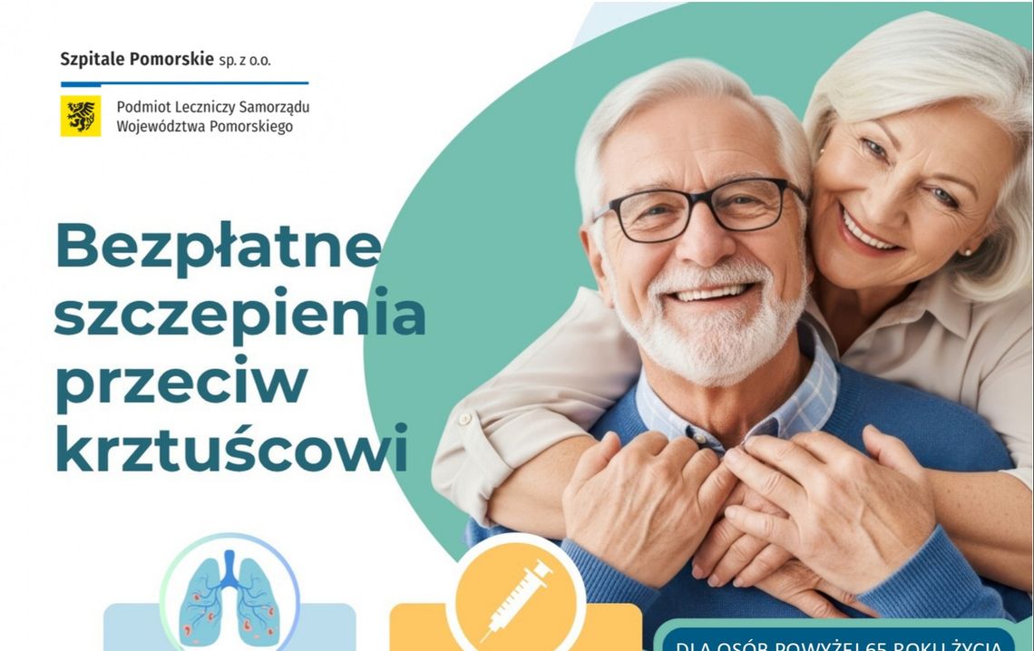Zdrowy oddech to życie. Bezpłatne szczepienia dla seniorów w Tczewie