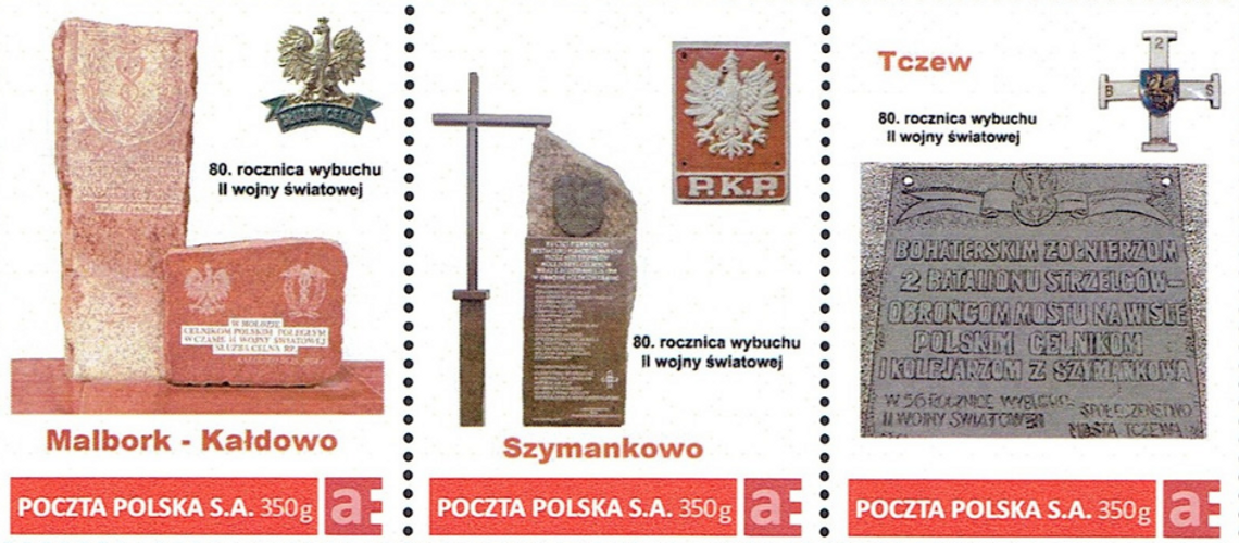Znaczki pocztowe upamiętnią bohaterów pierwszych godzin Drugiej Wojny Światowej