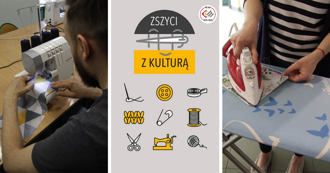 #ZszyciZKulturą czyli manufaktura maseczek w Centrum Kultury i Sztuki w Tczewie