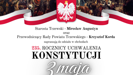 235. rocznica uchwalenia Konstytucji 3 Maja w Tczewie