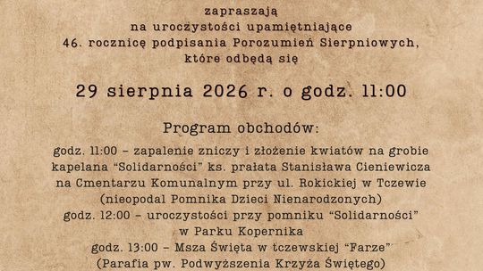 46 rocznica Porozumień Sierpniowych