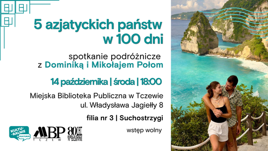 5 azjatyckich krajów w 100 dni | spotkanie podróżnicze z Dominiką i Mikołajem Połom