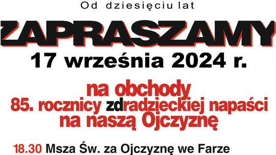 85. rocznica radzieckiej napaści na Polskę