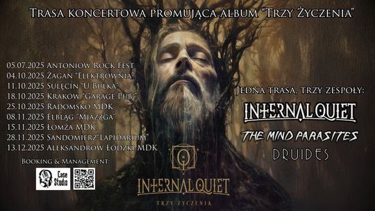 Aleksandrów Łódzki: Internat Quiet + The Mind Parasites + Druides Aleksandrów Łódzki: Internat Quiet + The Mind Parasites + Druides