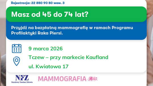 Bezpłatna mammografia: Tczew