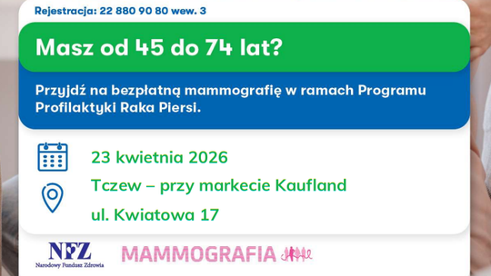 Bezpłatna mammografia: Tczew