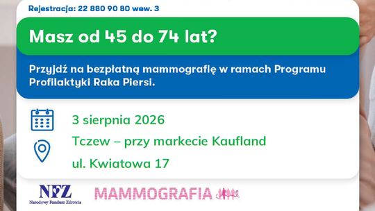 Bezpłatna mammografia: Tczew