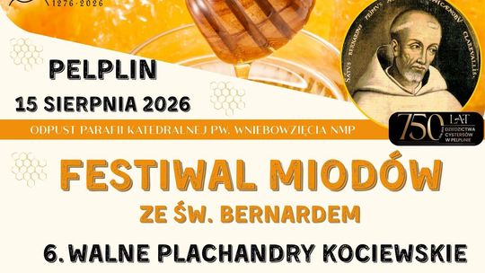 Pelplin: Dzień św. Bernarda i VI Walne Plachandry Kociewskie