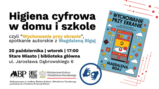 Higiena cyfrowa w domu i szkole | spotkanie autorskie z Magdaleną Bigaj