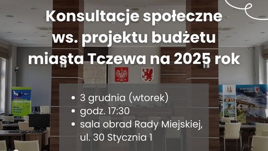 Konsultacje społeczne dot. budżetu miasta na 2025 rok