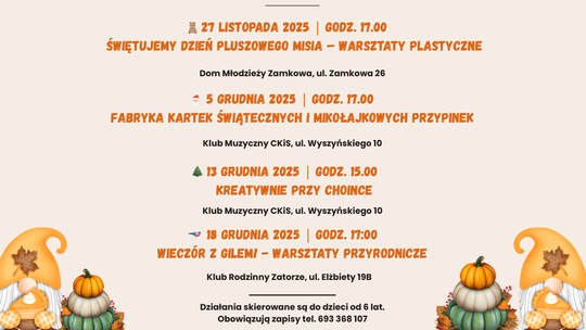 Kultura w sąsiedztwie - warsztaty kreatywne dla dzieci - jesień 2025