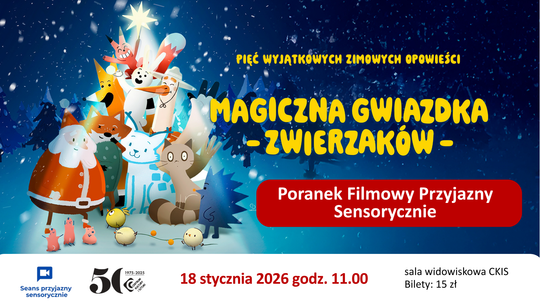 Magiczna Gwiazdka zwierzaków – Poranek Filmowy Przyjazny Sensorycznie
