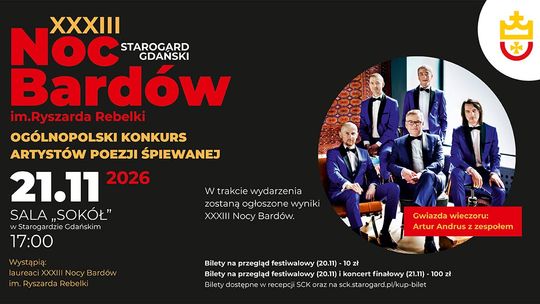 Starogard Gdański: XXXIII Noc Bardów