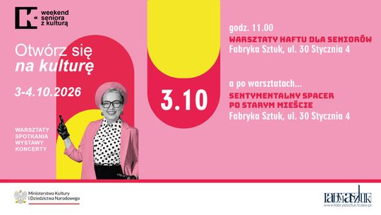 WARSZTATY HAFTU DLA SENIORÓW