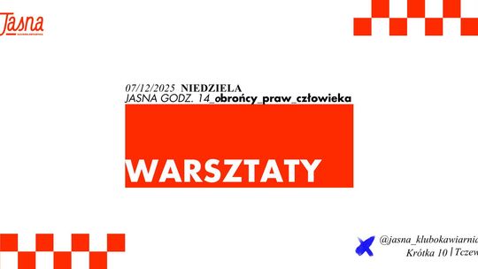 Warsztaty obrońcy Praw Człowieka / film animowany / warsztaty zinowe (12+) Warsztaty obrońcy Praw Człowieka / film animowany / warsztaty zinowe (12+)