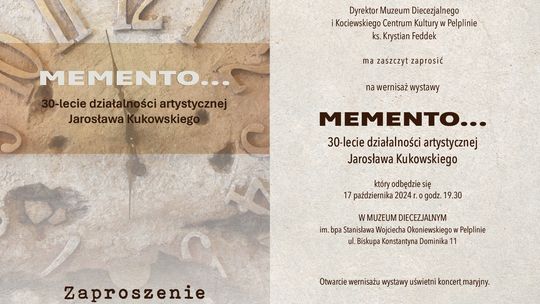 Wernisaż wystawy Memento - 30-lecie działalności artystycznej Jarosława Kukowskiego