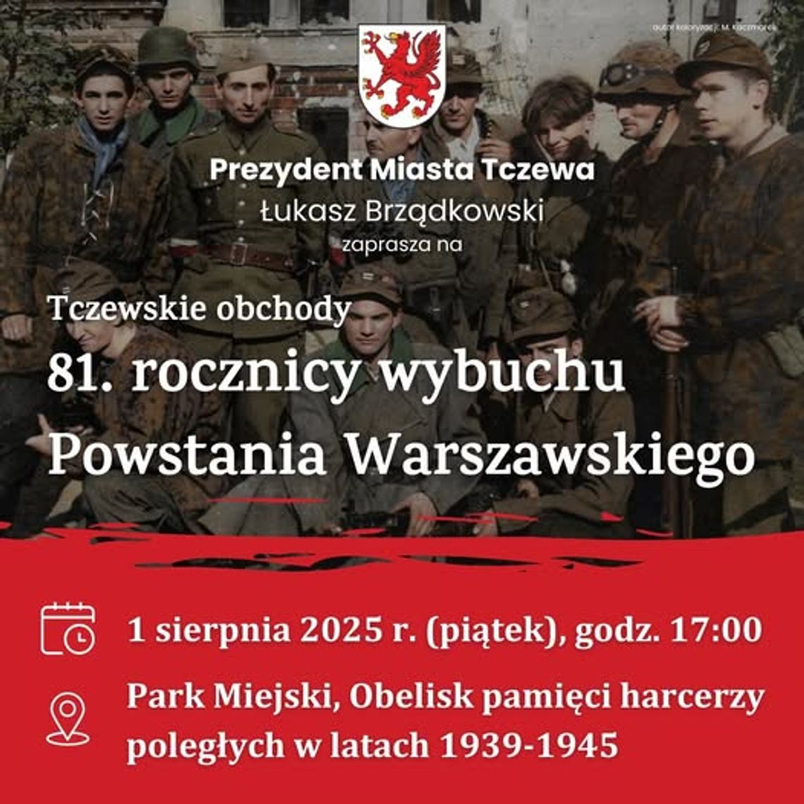 1 sierpnia – 81. rocznica wybuchu Powstania Warszawskiego 1 sierpnia – 81. rocznica wybuchu Powstania Warszawskiego