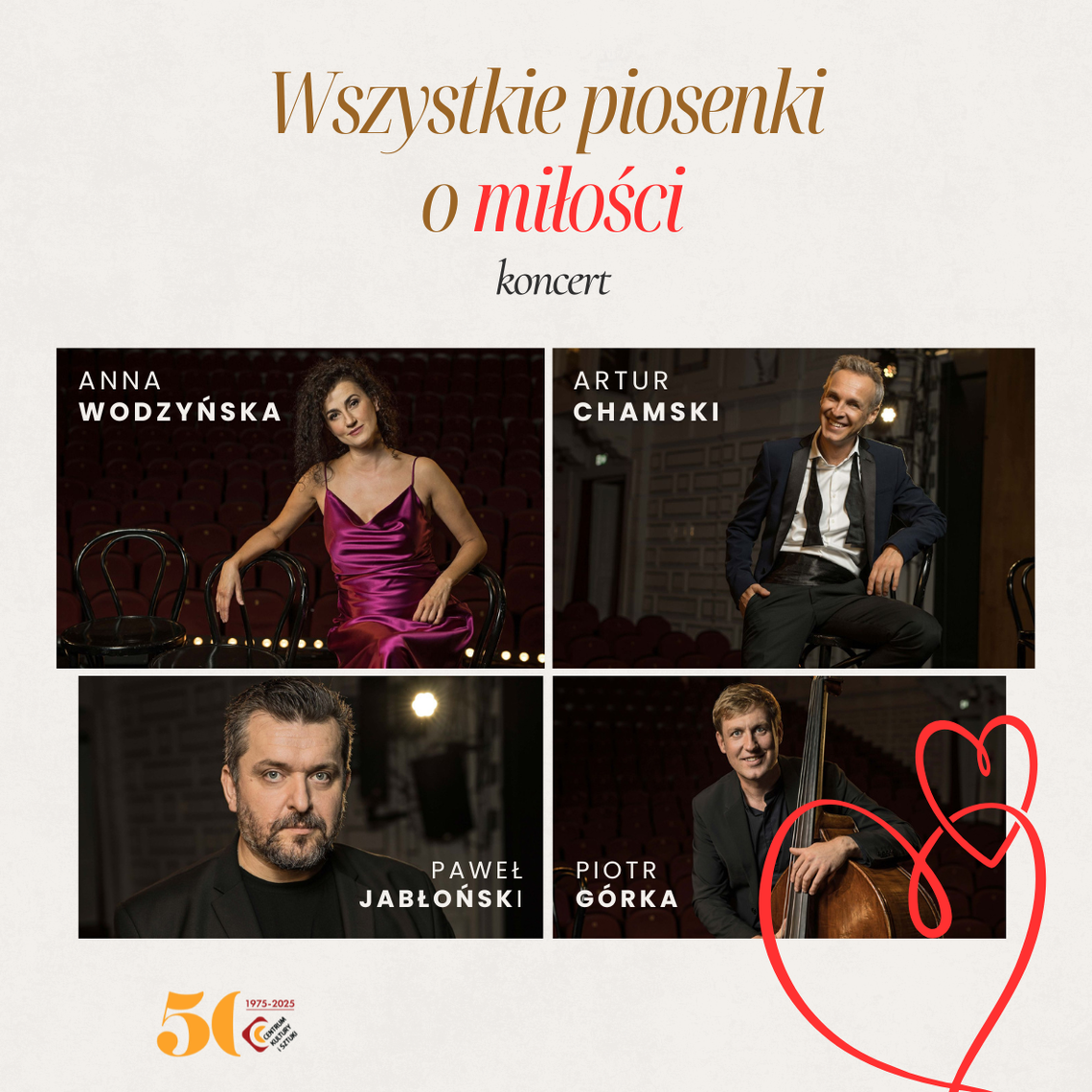 ARTUR CHAMSKI & ANNA WODZYŃSKA „Wszystkie Piosenki o Miłości” – koncert ARTUR CHAMSKI & ANNA WODZYŃSKA „Wszystkie Piosenki o Miłości” – koncert