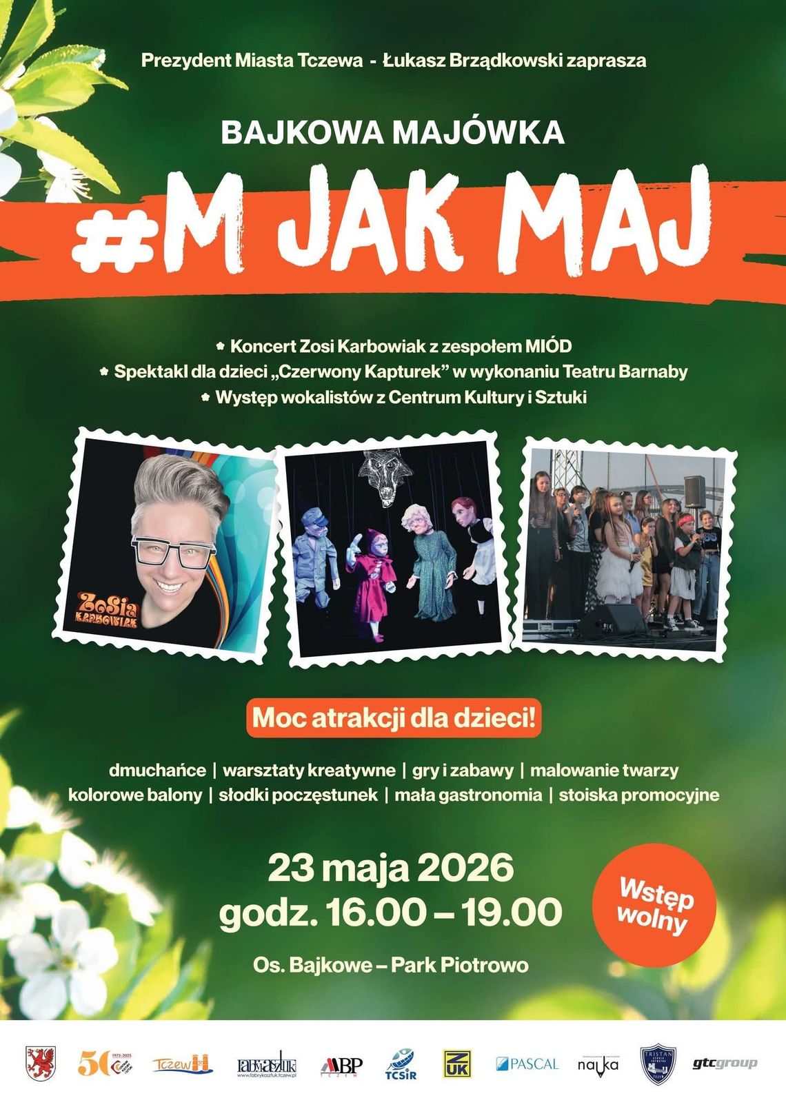Bajkowa Majówka w Tczewie – „M jak maj” Bajkowa Majówka w Tczewie – „M jak maj”