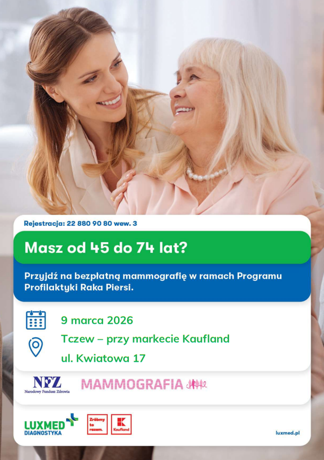 Bezpłatna mammografia: Tczew