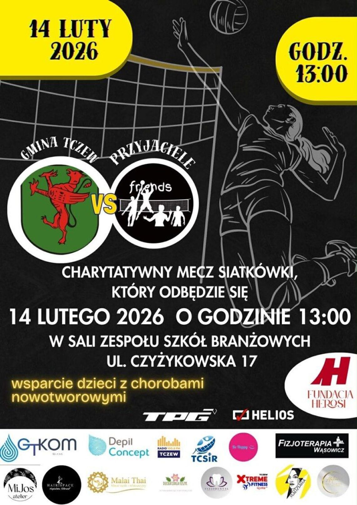 Charytatywny mecz siatkówki