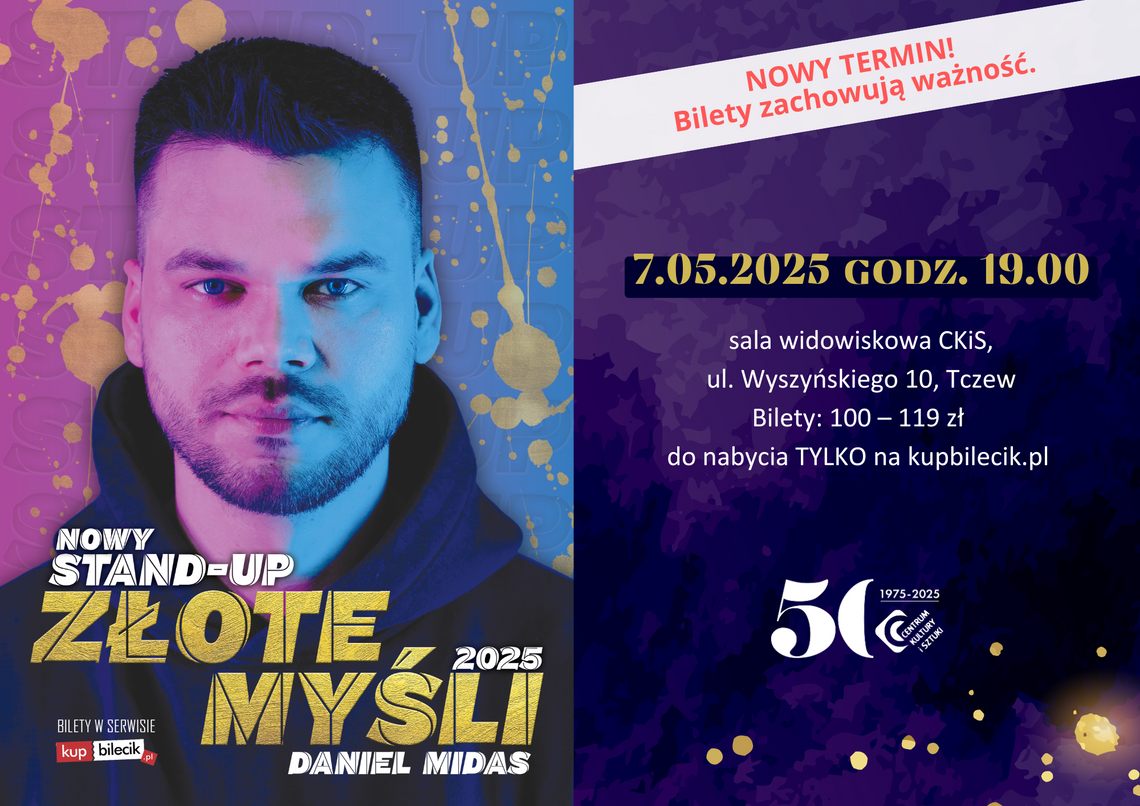 DANIEL MIDAS w programie „ZŁOTE MYŚLI” – stand-up