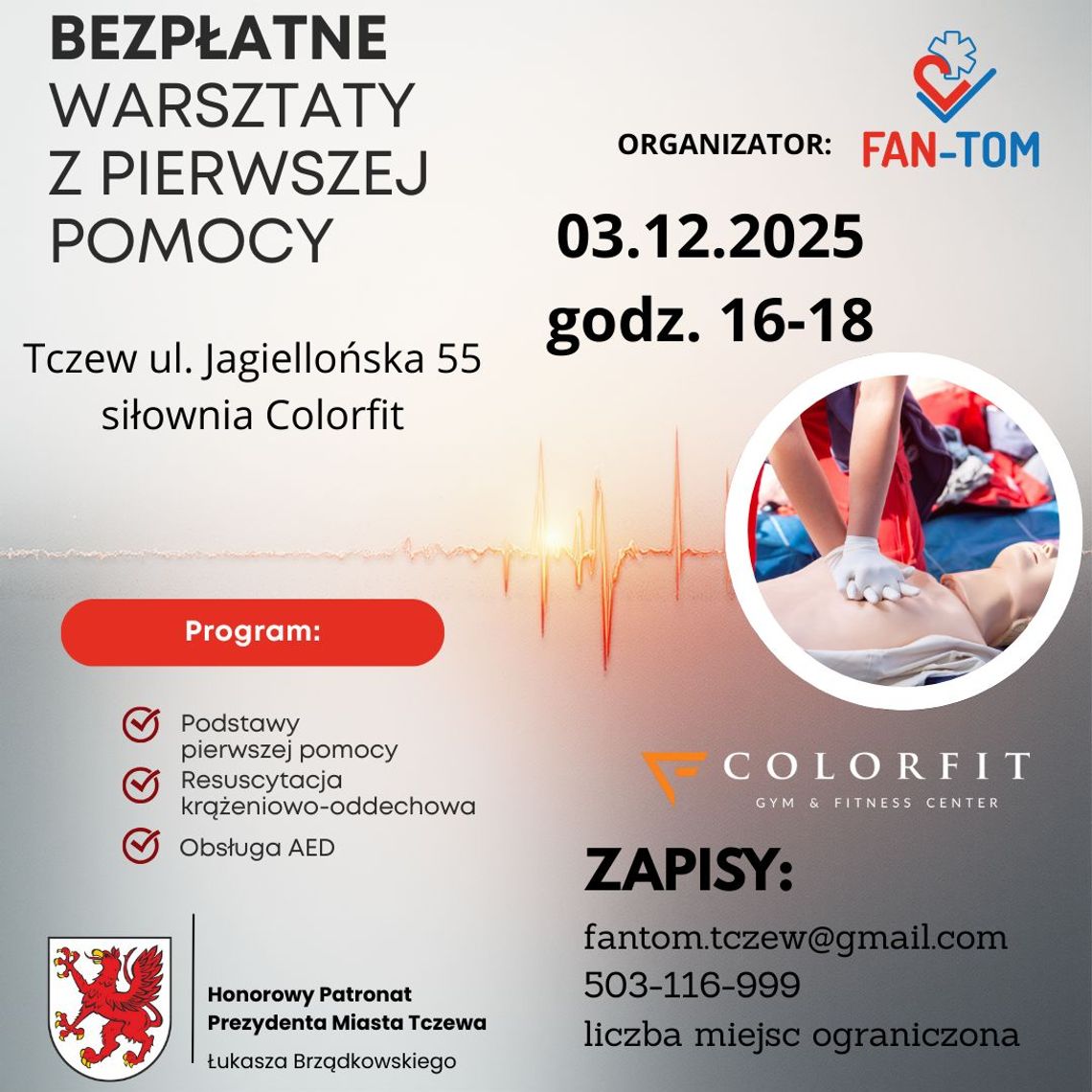 Darmowe szkolenie z pierwszej pomocy dla dorosłych Darmowe szkolenie z pierwszej pomocy dla dorosłych