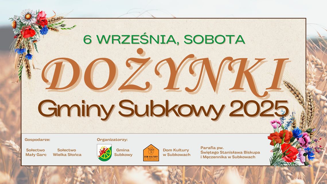 Dożynki Gminy Subkowy 2025 Dożynki Gminy Subkowy 2025