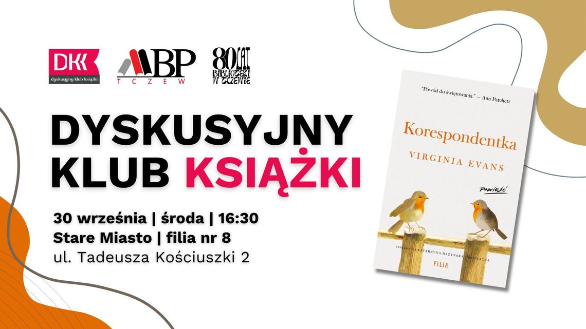 Dyskusyjny Klub Książki | "Korespondentka" Virginii Evans Dyskusyjny Klub Książki | "Korespondentka" Virginii Evans