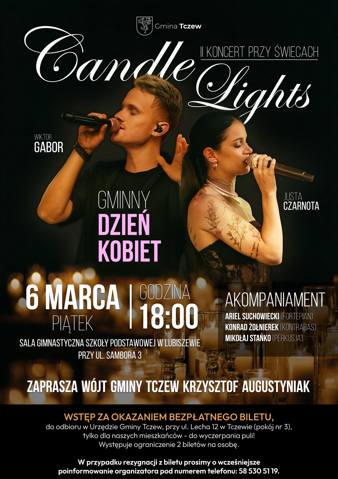 Dzień Kobiec w Gminie Tczew - Candle Lights - koncert przy świecach