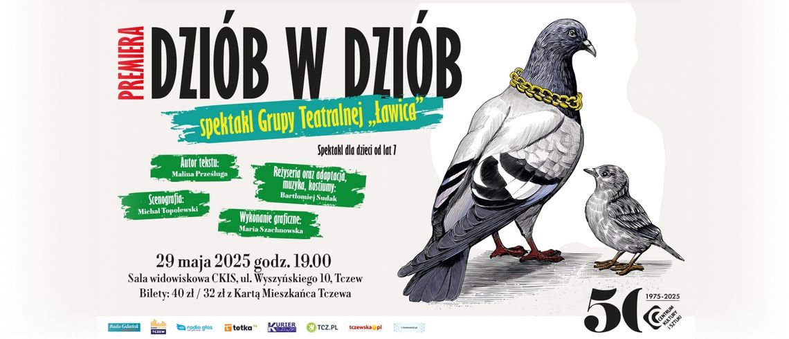 Dziób w dziób - premiera spektaklu Grupy Teatralnej "Ławica" Dziób w dziób - premiera spektaklu Grupy Teatralnej "Ławica"