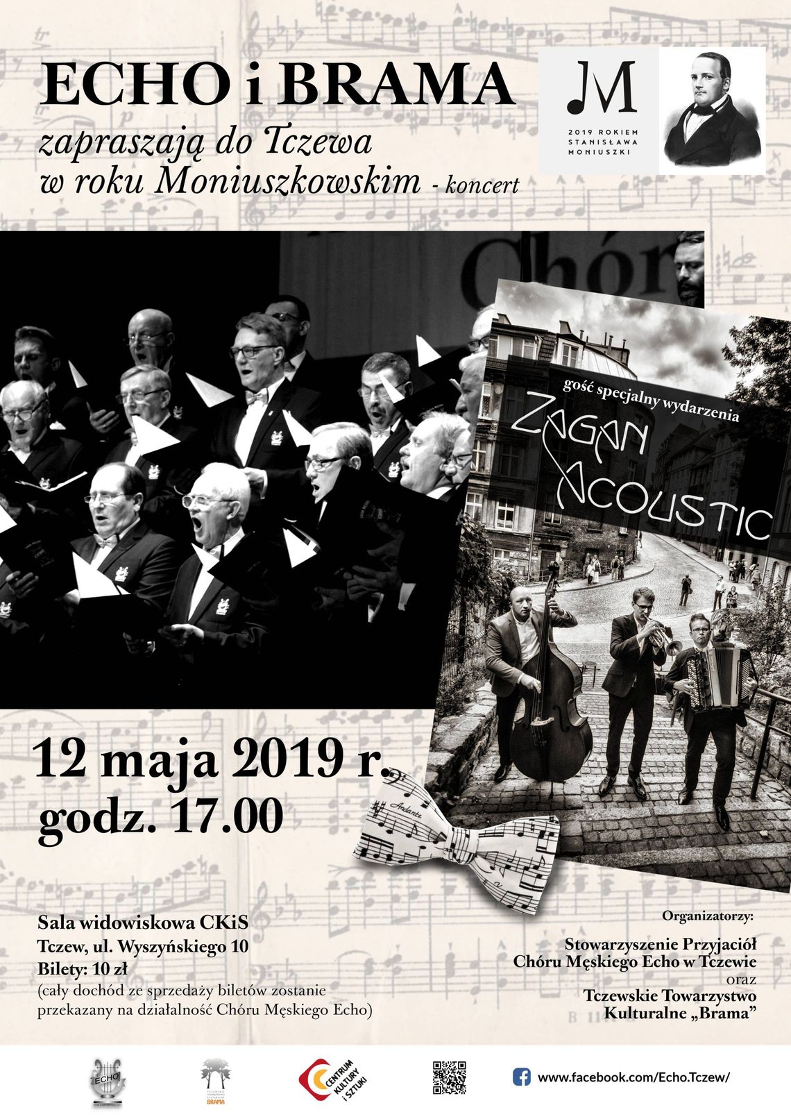 „Echo” i „Brama” zapraszają do Tczewa w roku Moniuszkowskim” - koncert 