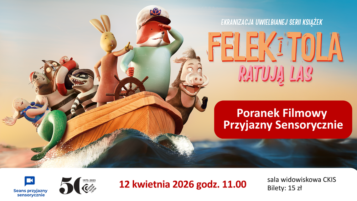 Felek i Tola ratują las – Poranek Filmowy Przyjazny Sensorycznie Felek i Tola ratują las – Poranek Filmowy Przyjazny Sensorycznie