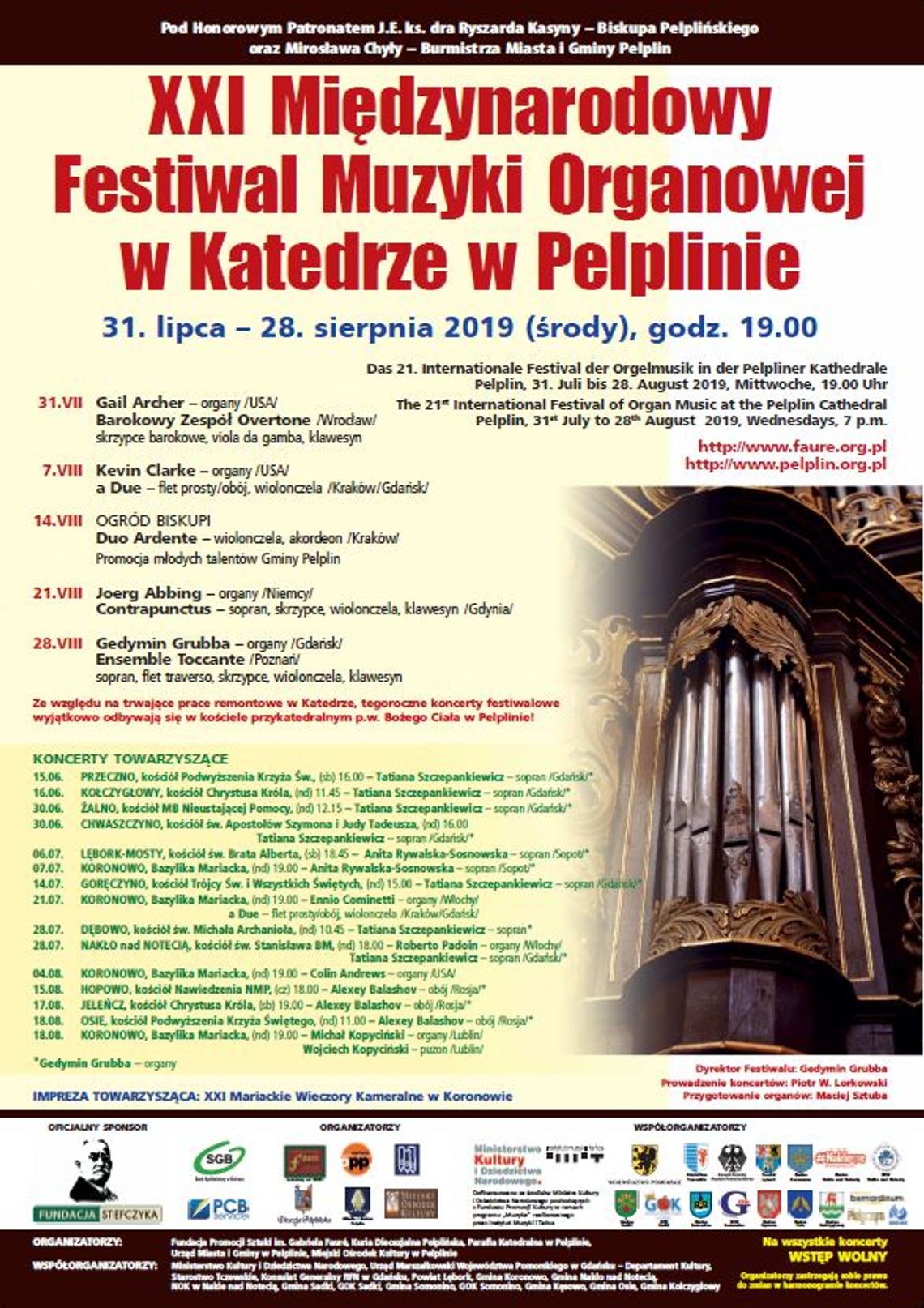 Festiwal Muzyki Organowej w Pelplinie