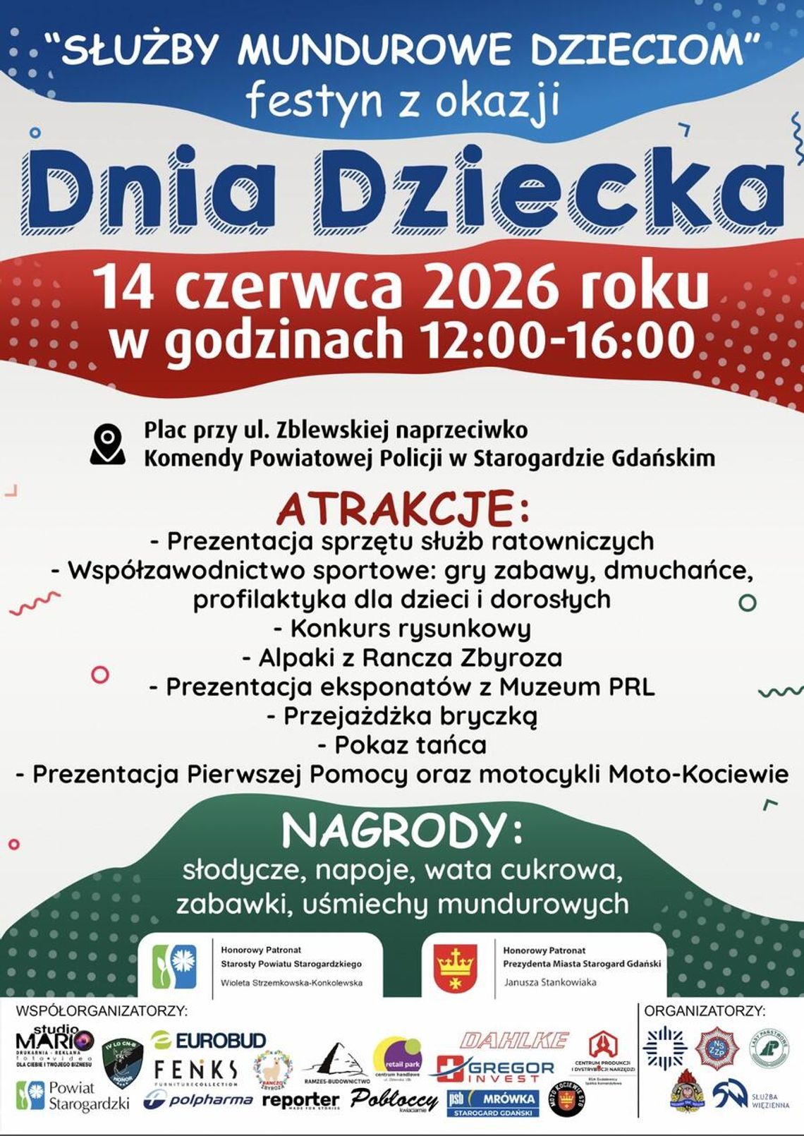 Festyn Służb Mundurowych z okazji Dnia Dziecka w Starogardzie Gdańskim