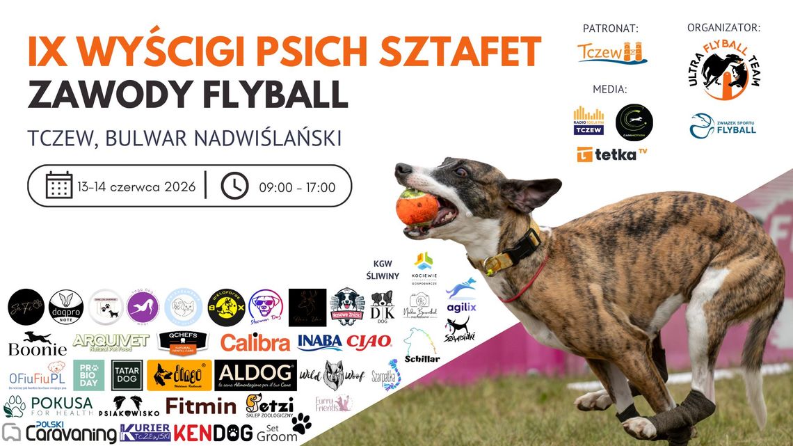 FLYBALL - IX Wyścigi Psich Sztafet - Tczew 2026 FLYBALL - IX Wyścigi Psich Sztafet - Tczew 2026