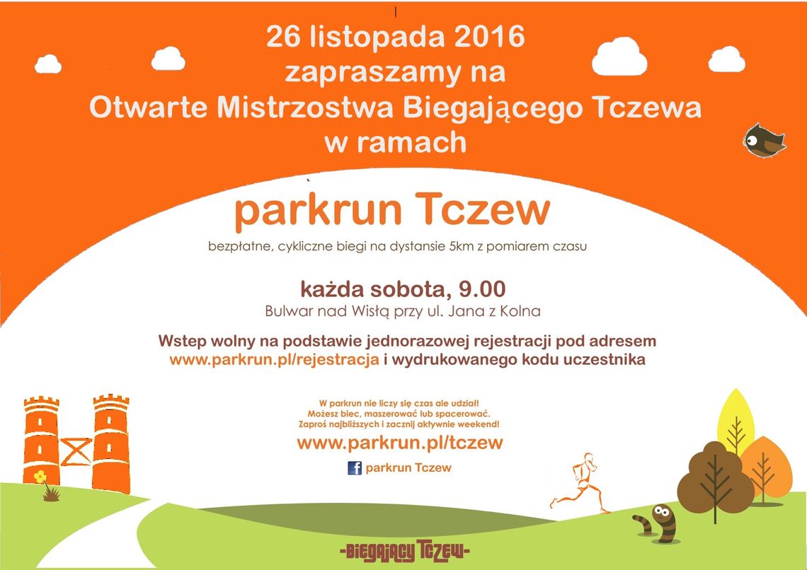 Grand Prix Otwarte Mistrzostwa Biegającego Tczewa na 5 km w ramach parkrun Tczew