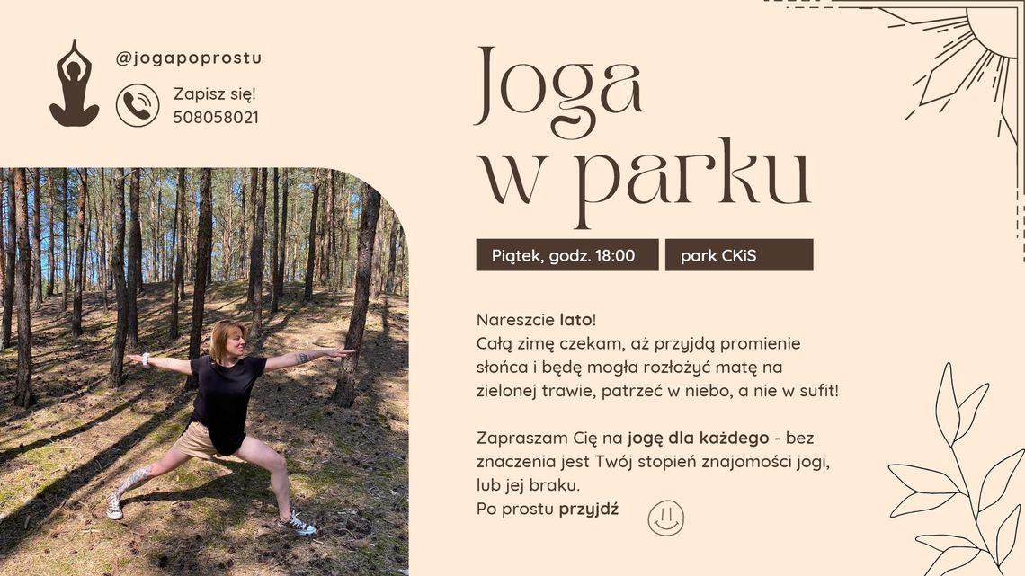 Joga w parku