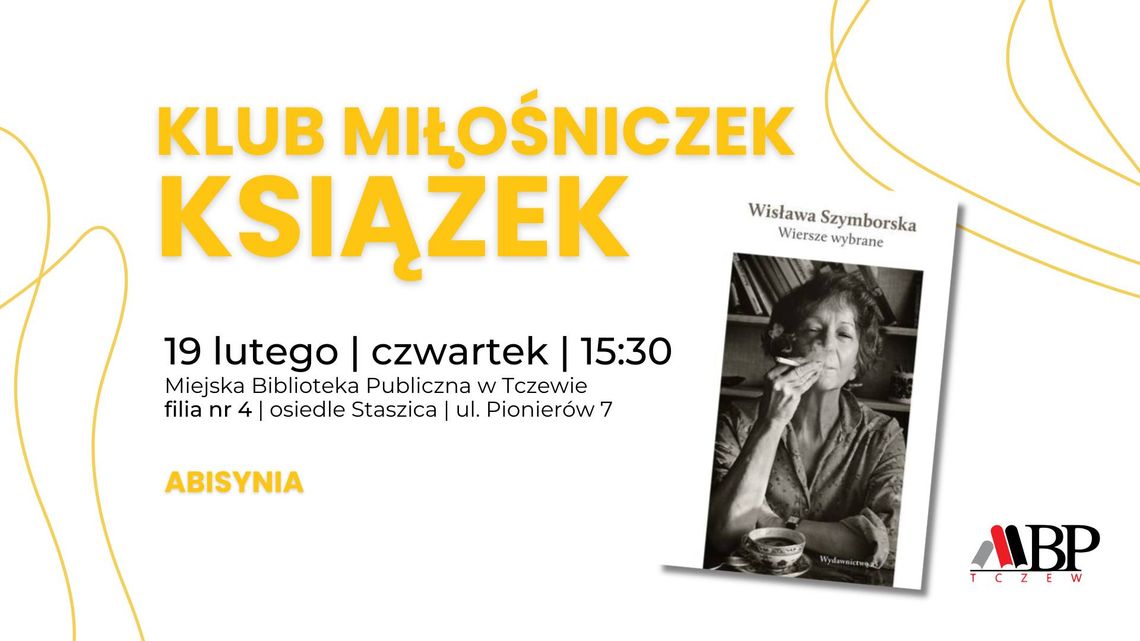 Klub Miłośniczek Książek - poezja Wisławy Szymborskiej