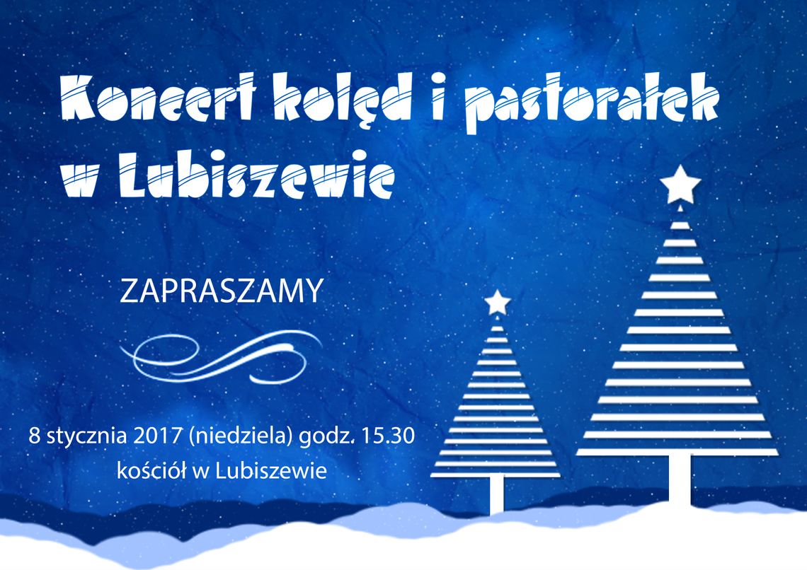 Koncert Kolęd i Pastorałek w Lubiszewie