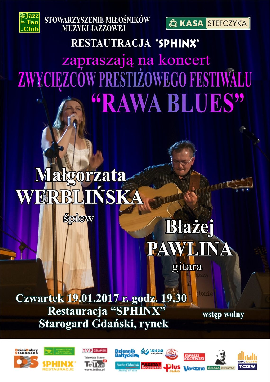 Koncert: Małgorzata Werbińska i Błażej Pawlina Koncert: Małgorzata Werbińska i Błażej Pawlina