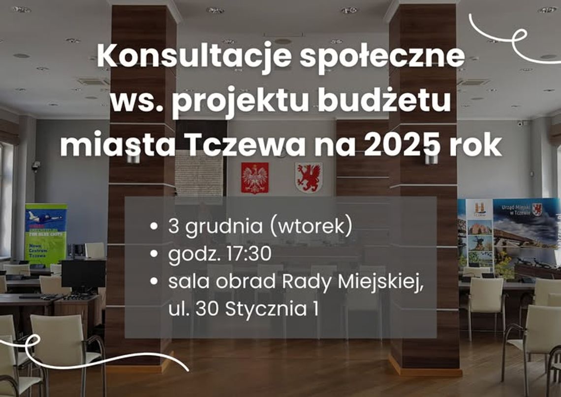 Konsultacje społeczne dot. budżetu miasta na 2025 rok