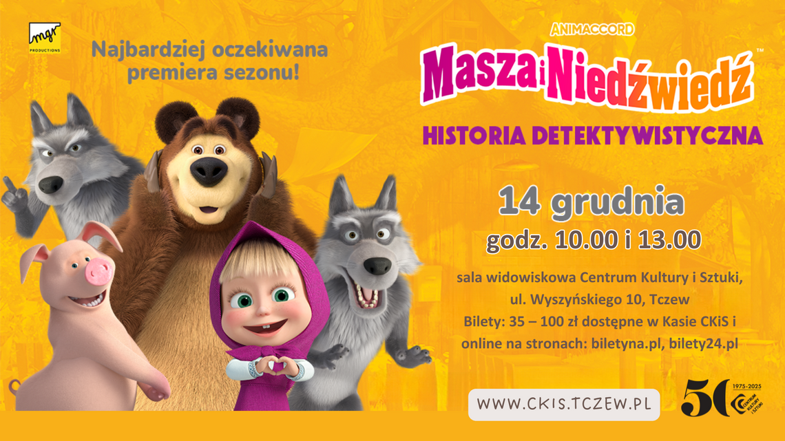 Masza i Niedźwiedź HISTORIA DETEKTYWISTYCZNA – spektakl dla dzieci